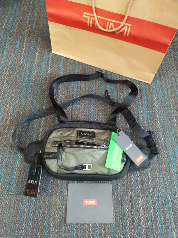 Tumi Recruit chest multi waist sling bag tas brand original