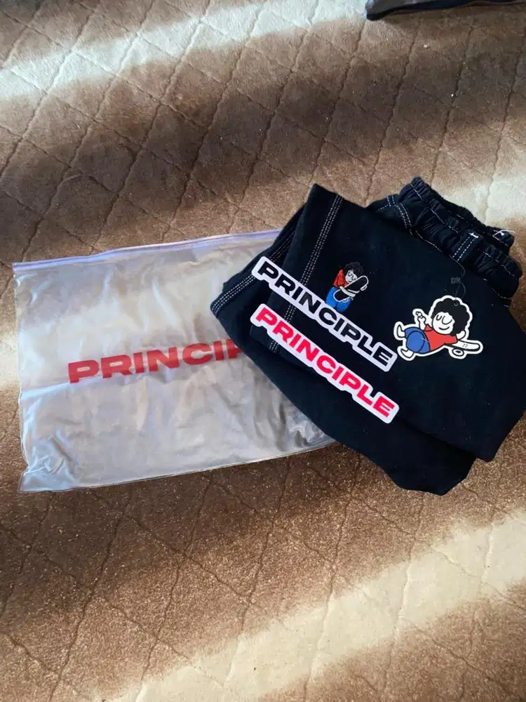 principle pants denim black