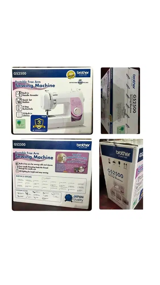 BROTHER GS2500 / GS 2500 Mesin Jahit Portable
