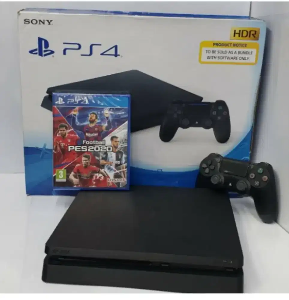 Jual ps 4 slim 1 tera full set
