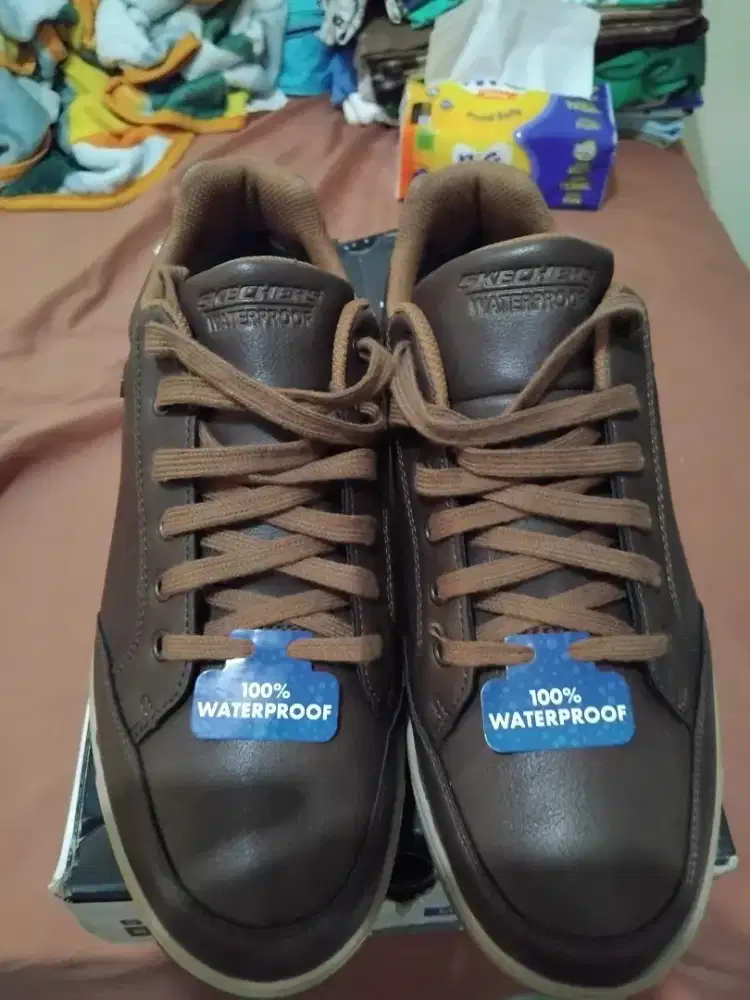 skechers kulit brown