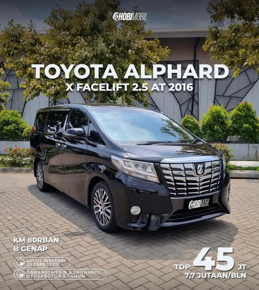 Alphard X Facelift 2.5 AT Pmk 2017