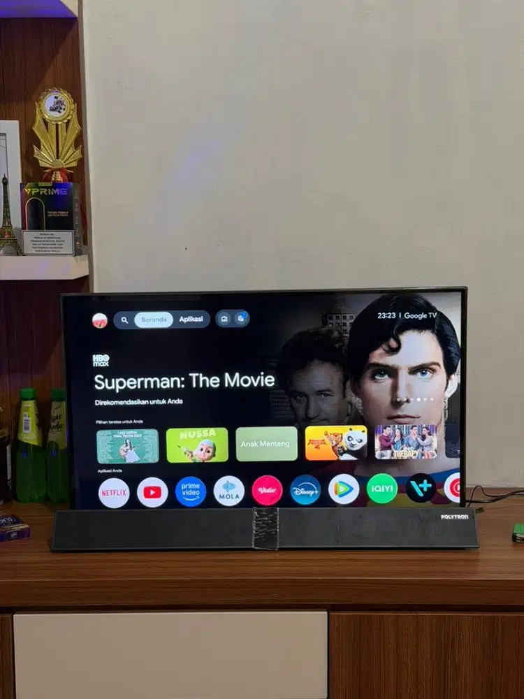 tv android polytron 32 inch soundbar
