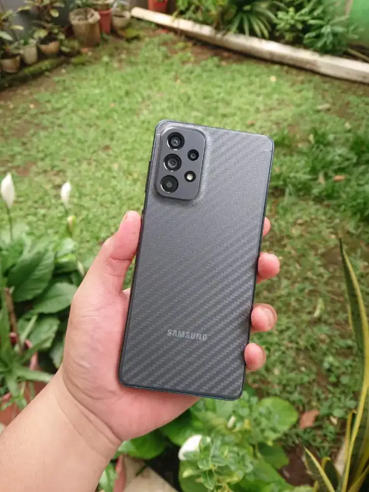 Samsung A73 5G 256Gb resmi sein Unit+Charger Minus sangat ringan