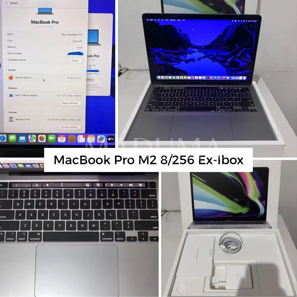 MacBook Pro M2 8/256GB Ex-Ibox Like New