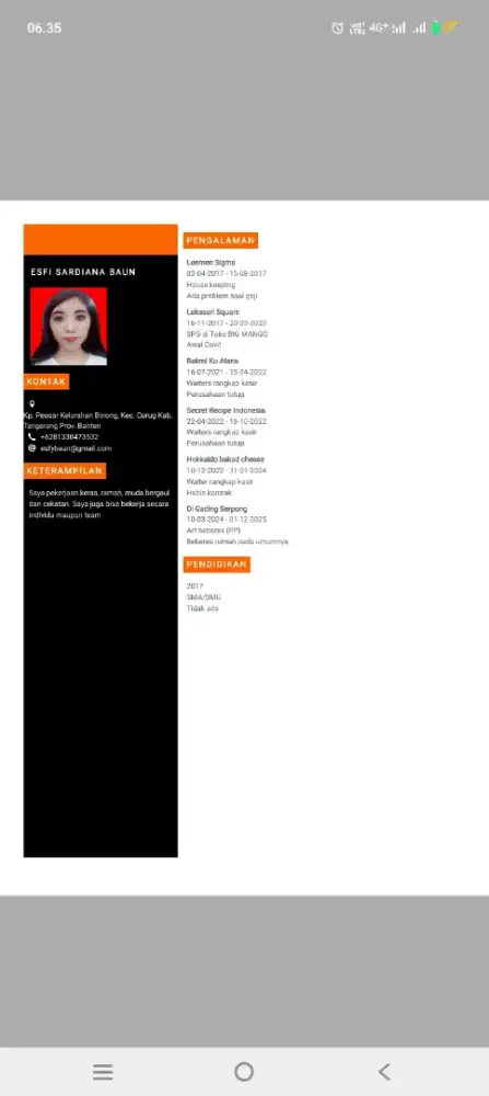 Sedang mencari pekerjaan