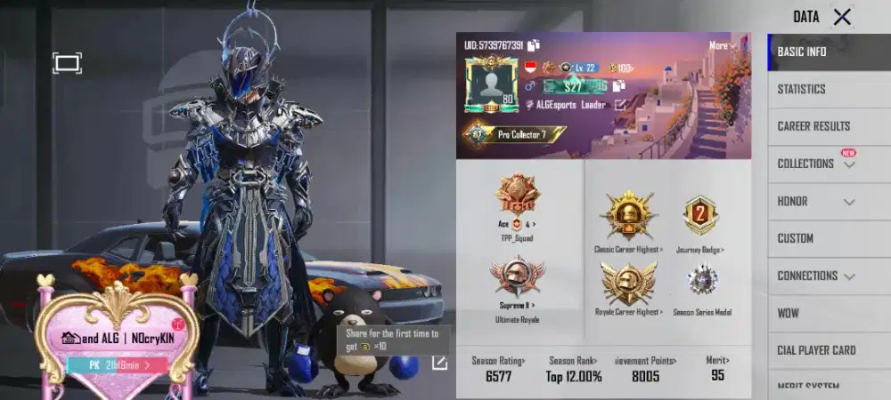 Akun PUBGM, Ex Conqueror, Ex UR Legend