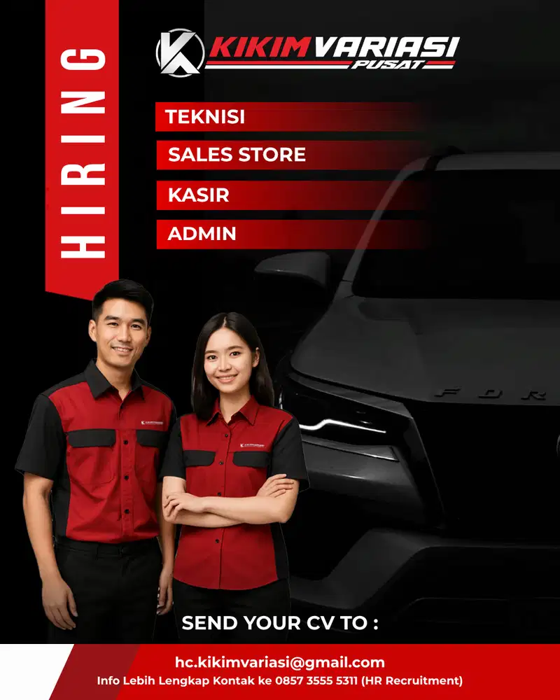 LOWONGAN KERJA - TEKNISI - SALES - KASIR - ADMIN