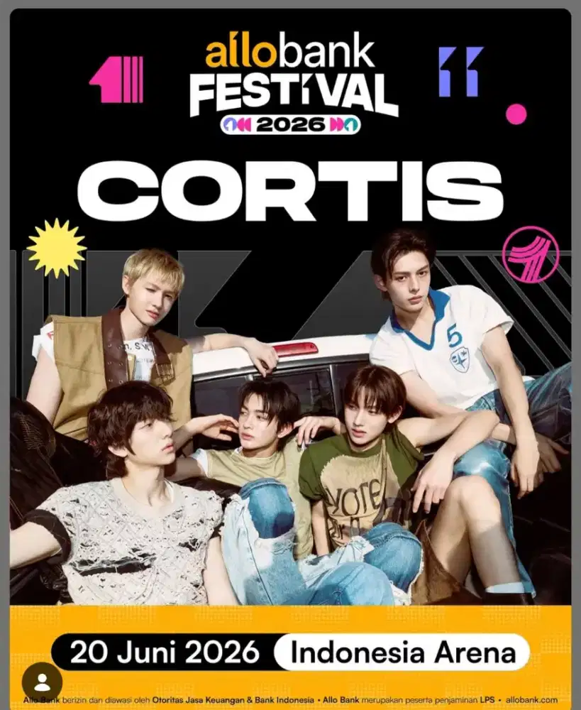 TICKET CORTIS ALLOBANK SECTION PINK 20 JUNI