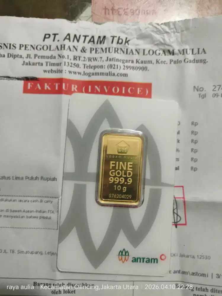 Antam frrs 10gr 2026