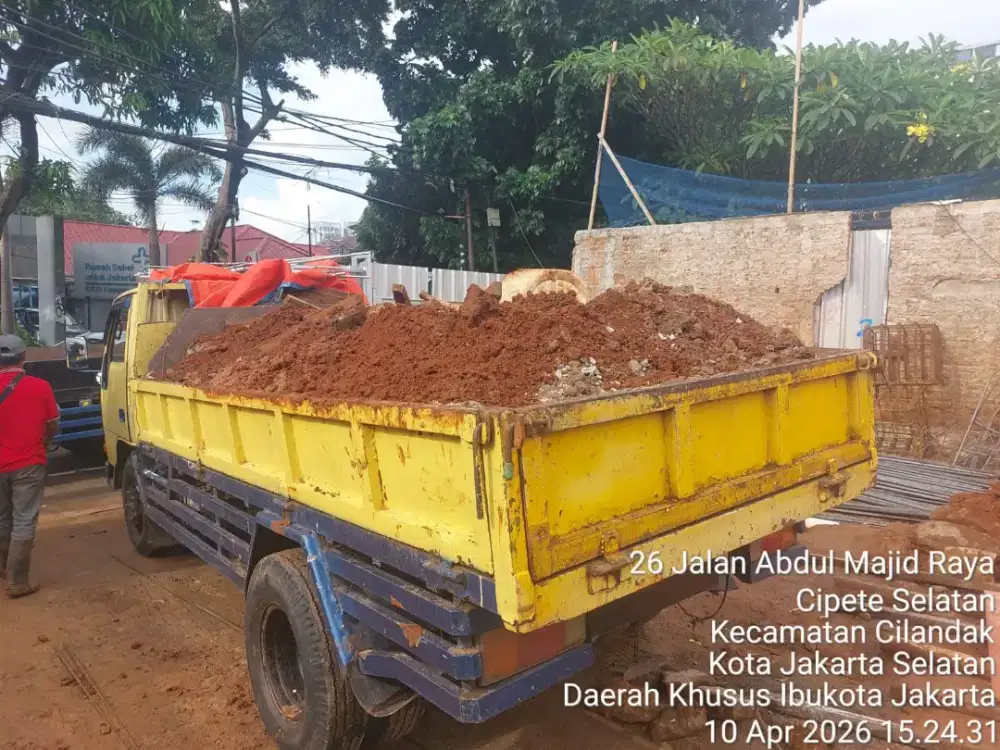 Jasa buang puing dan pengurugan