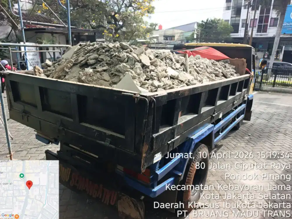 Jasa buang puing murah cepat