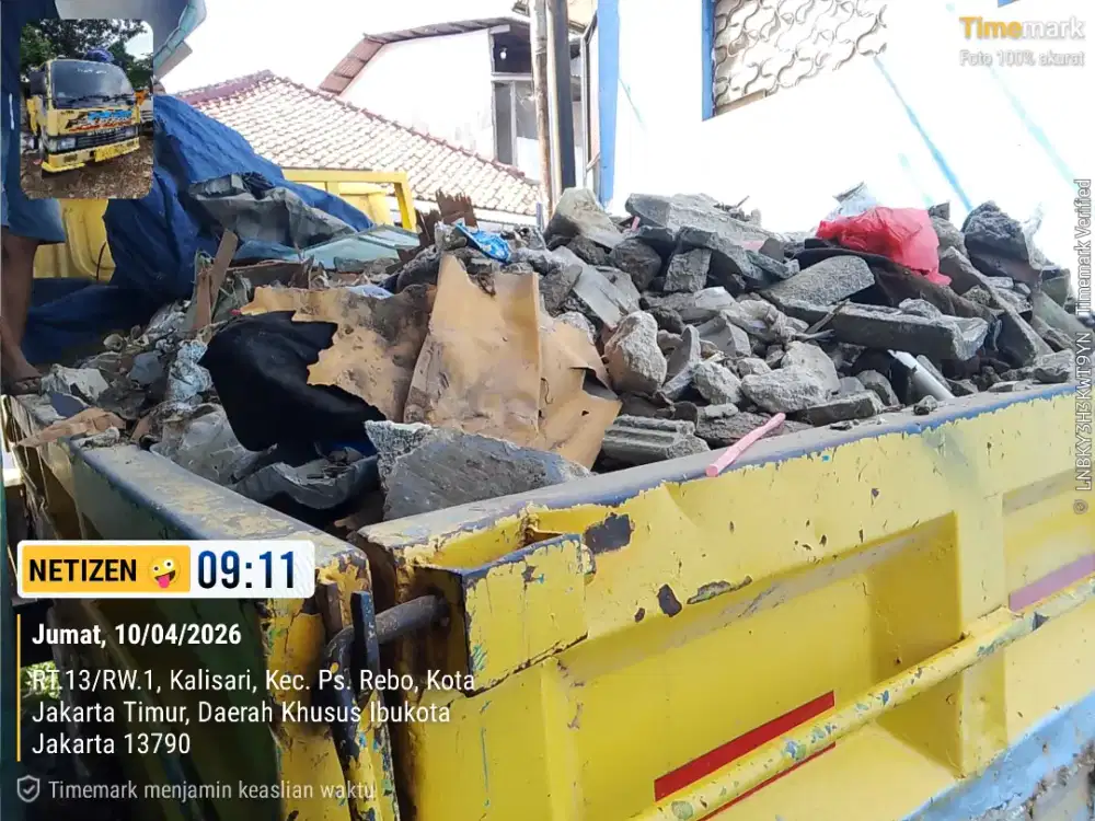 Jasa buang sampah puing dan angkut tanah