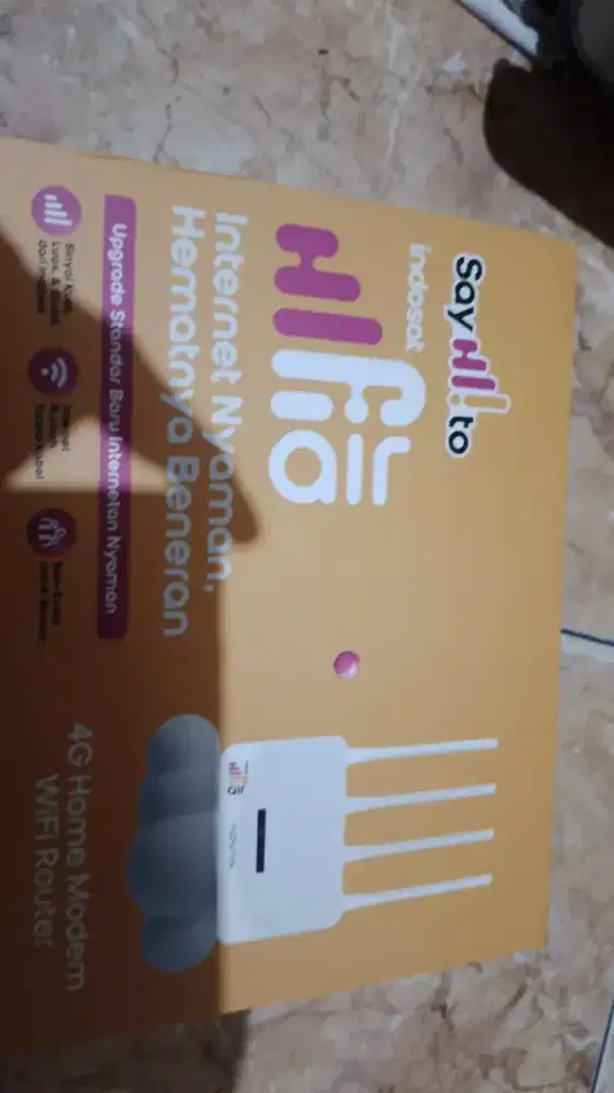 Modem sim card Hi-Fi air indosat advan v1 pro fulset dan kartu nya