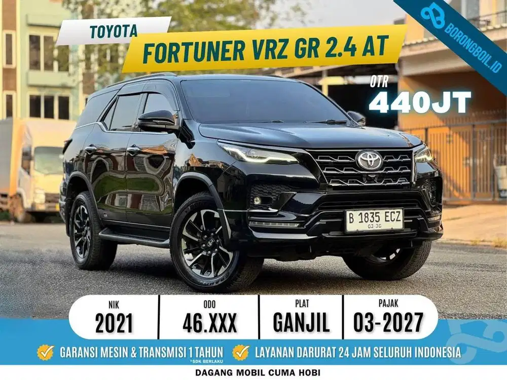 LOW KM FORTUNER VRZ GR 2.4 AT 2021 PAJAK PANJANG