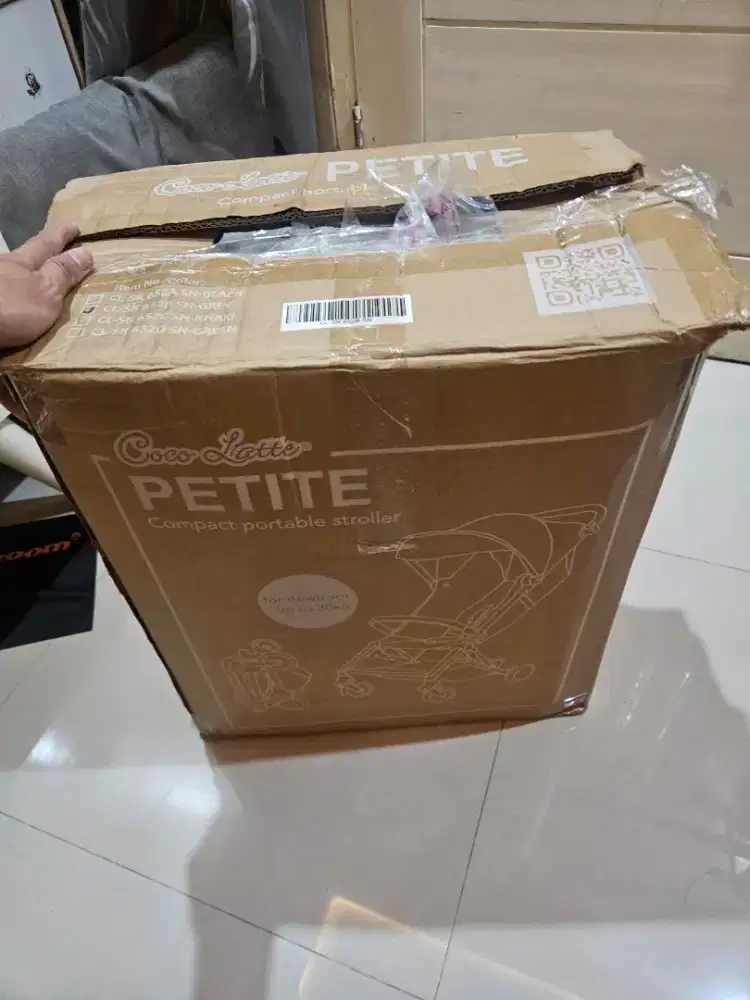 Prelove stroller cocolatte Petite cabin size lengkap