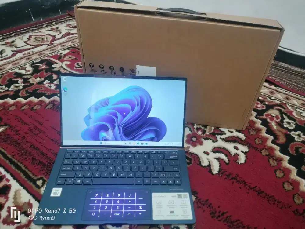 Asus ZenBook i5 Gen 10 SSD 512 Ram 8 Keyboard Backlit Fullset