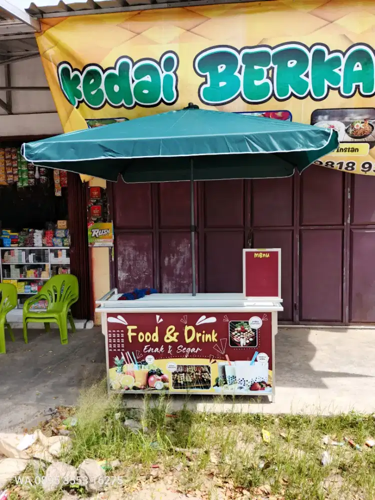 Booth portable payung/meja lipat/gerobak dagang