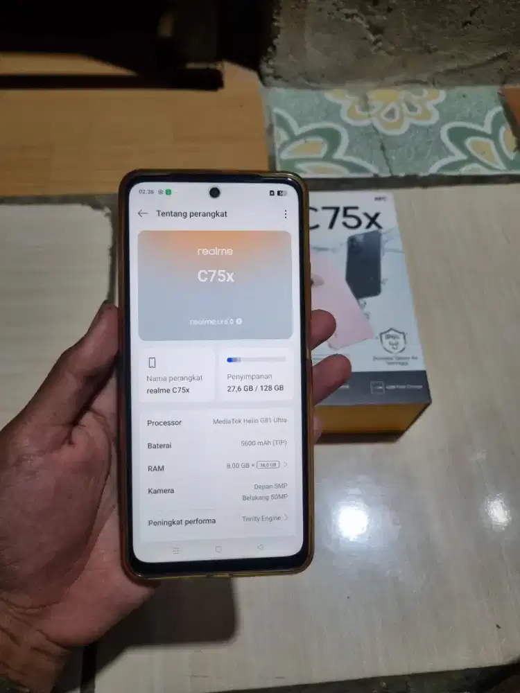 realme c75x fullset