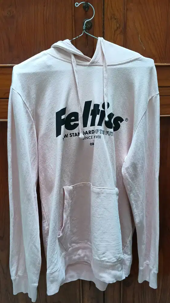Hoodie Feltics warna pink