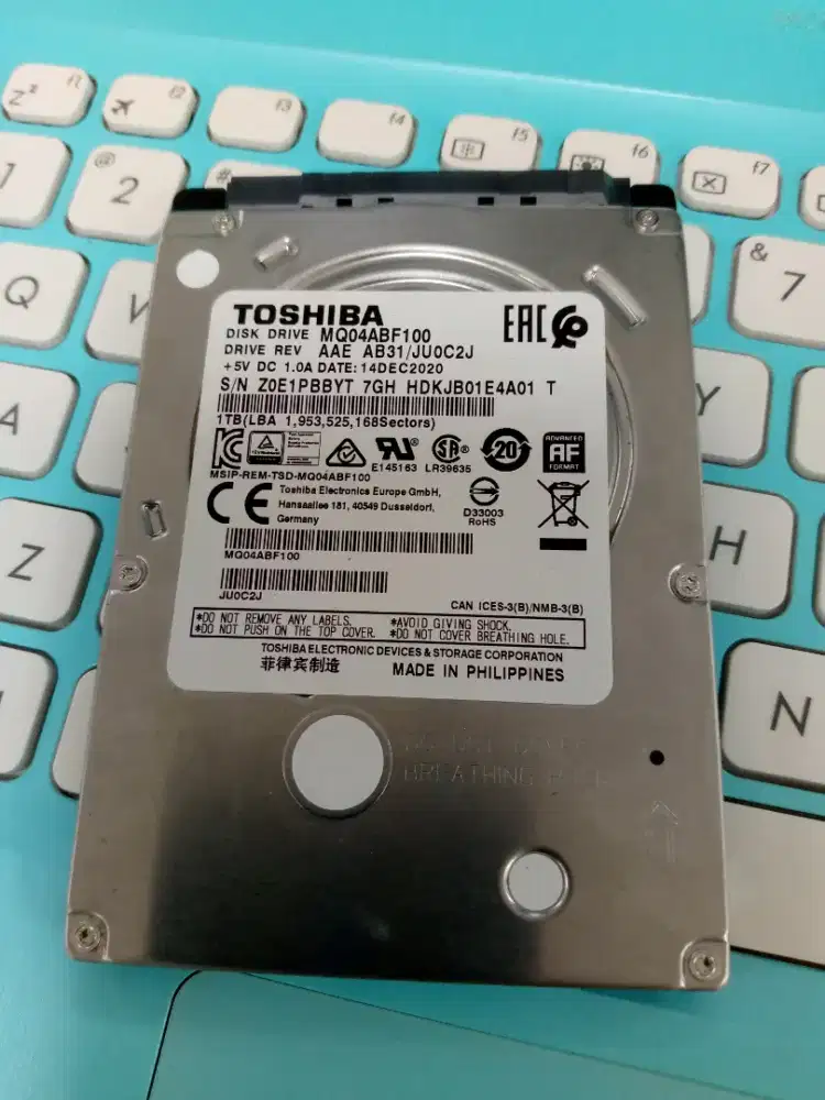 Jual HDD Laptop 1TB SENTINEL 10/100 Cabutan Dari Laptop