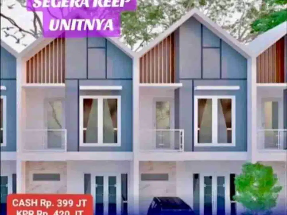 Sisa 8 Unit Rumah Baru 2 Lantai di Gunung Anyar, Sby Timur