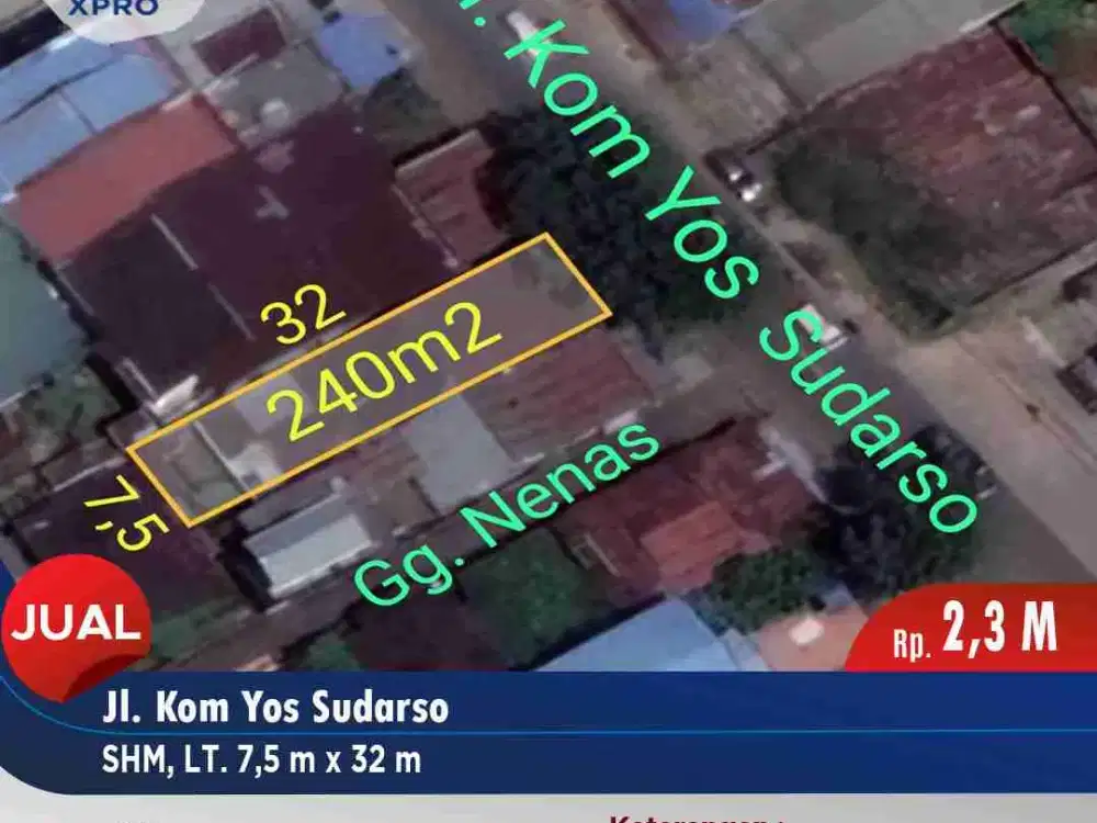 Tanah tepi jalan cocok ruko