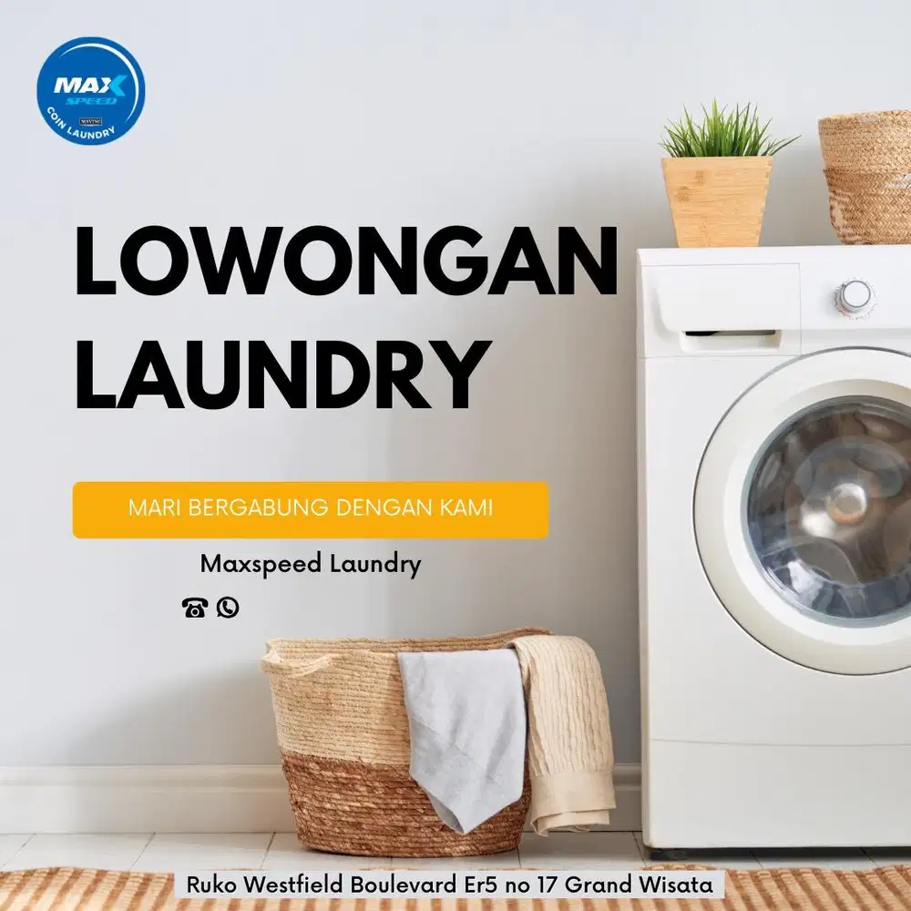 Butuh Cepat Karyawan Laundry,