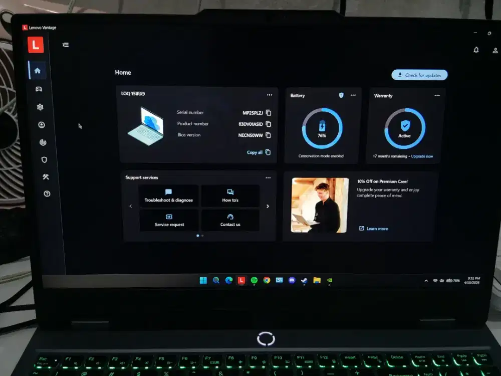 Jual laptop Lenovo LOQ 15