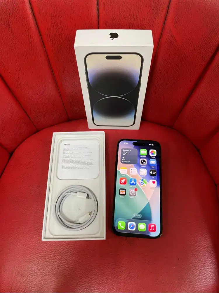 iPhone 14 Pro 256gb Bea Cukai setara iBox Sinyal Permanen Space Black
