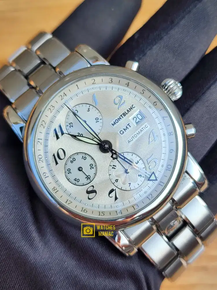 Jam Tangan Original Montblanc Meisterstuck Chronograph GMT Automatic