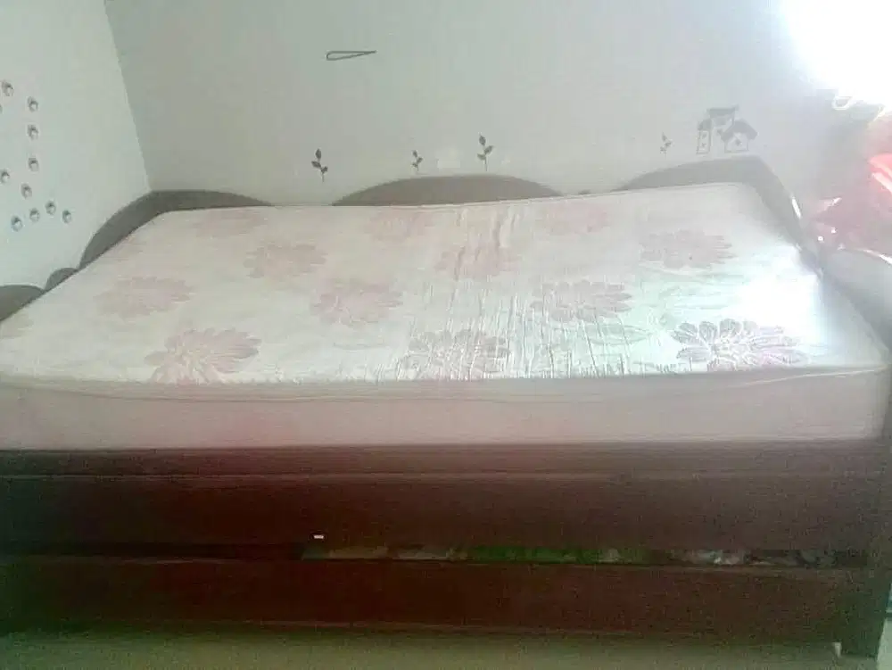 Ranjang jati 2 susun + 1 kasur