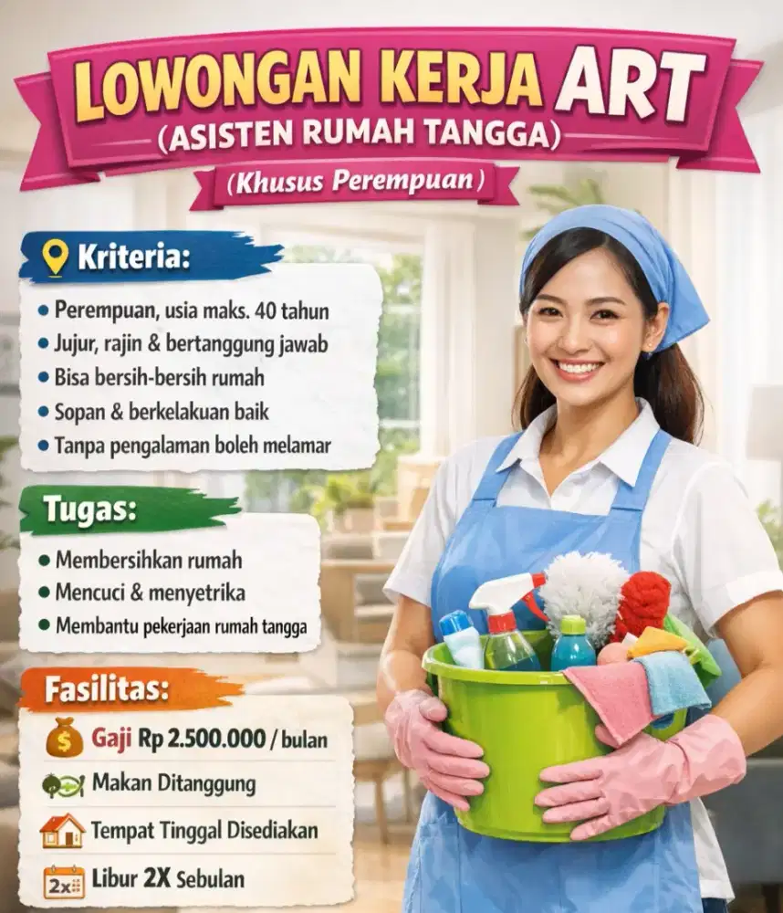 Mencari asisten rumah tangga