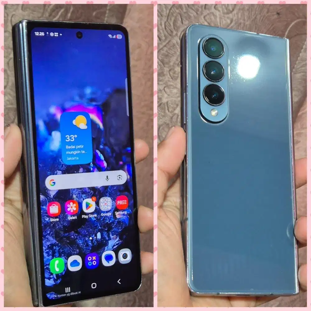 Samsung Z fold 4 12/256 Resmi Sein Kondisi Super