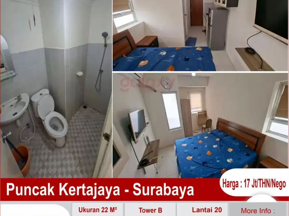 Apartemen Studio Furnish Puncak Kertajaya Surabaya