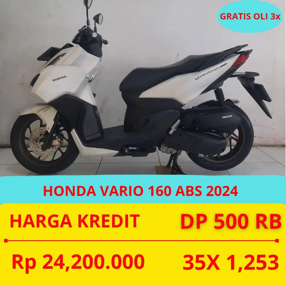 PROMO SUKSES MOTOR HONDA VARIO 160 ABS 2024 DP MURAH 500 RIBU GUYS