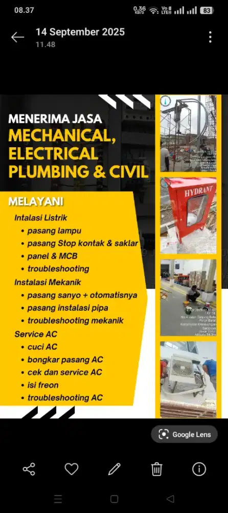 JASA SERVICE & PEMASANGAN INSTALASI BARU