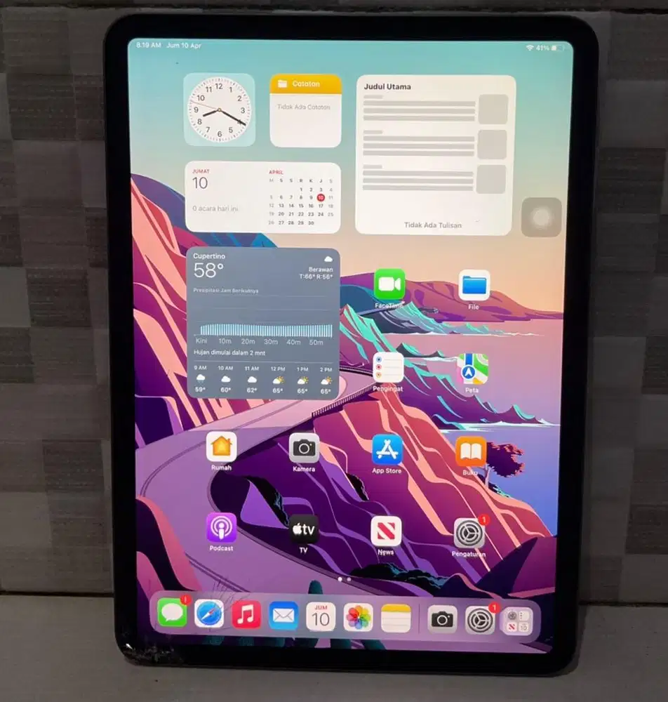 iPad Pro 11inch 256GB Wifi Only Mines Kaca Pecah sesuai foto