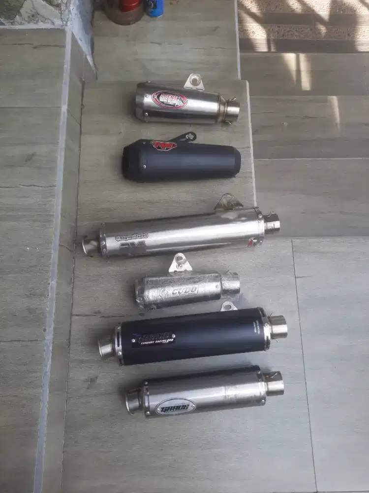 Jual Cepat Knalpot Bekas Local, Bonus R9 Alpha Series Ori dan Abenk