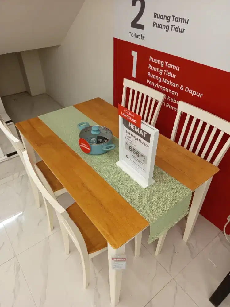 PROMO MEJA MAKAN SET