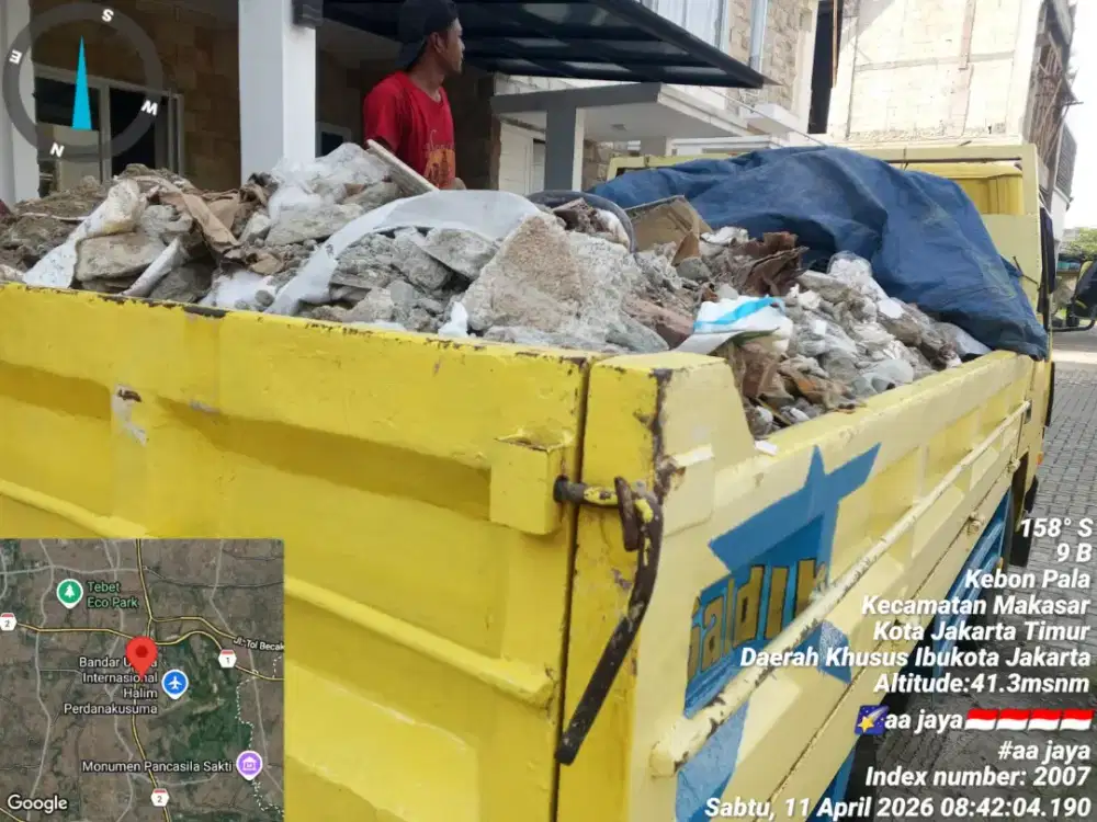 Jasa buang puing dan angkut sampah