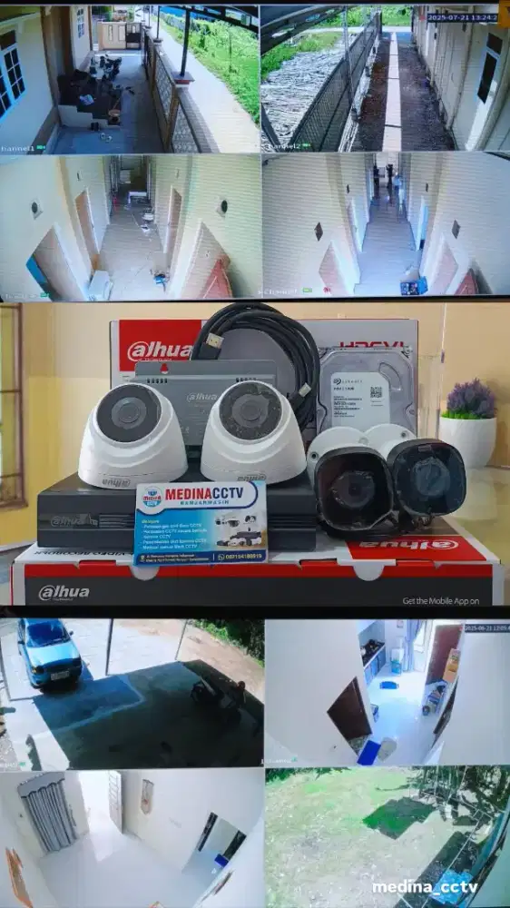 CCTV paket 4 kamera lengkap bisa konek Hp