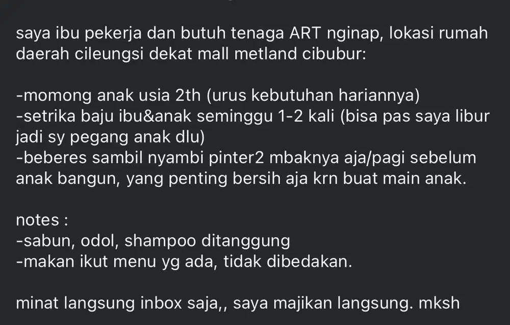 ART MOMONG - PERLU SEGERA
