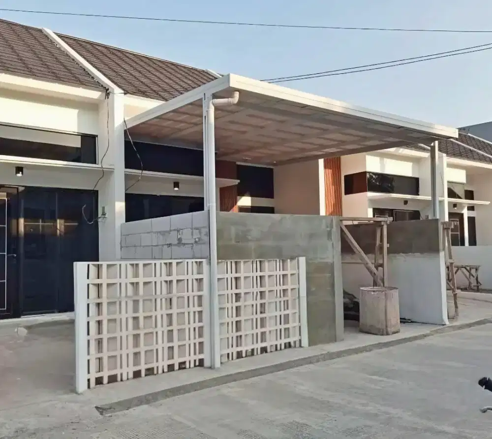 Kanopi rangka baja ringan