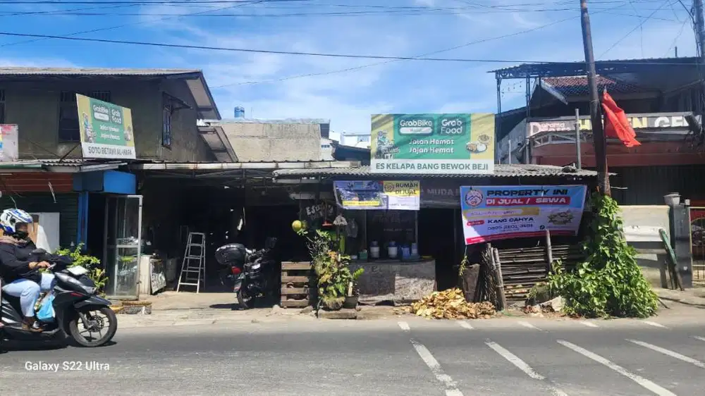 DIJUAL CEPAT RUMAH USAHA STRATEGIS DEPAN PERSIS JALAN RAYA ASMAWI BEJI