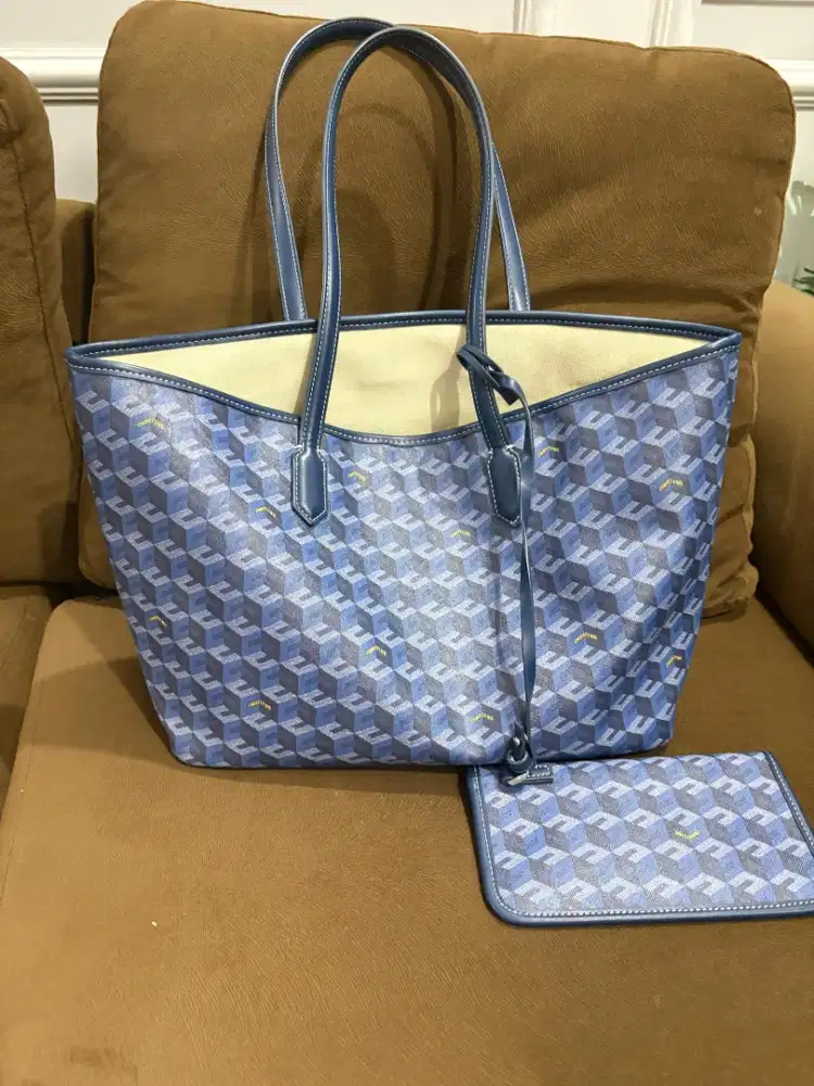 Tas Christy Ng Russo Monogram Blue ( 100% Original )