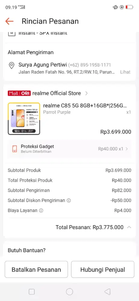 Realme c85 5g 8+16/256