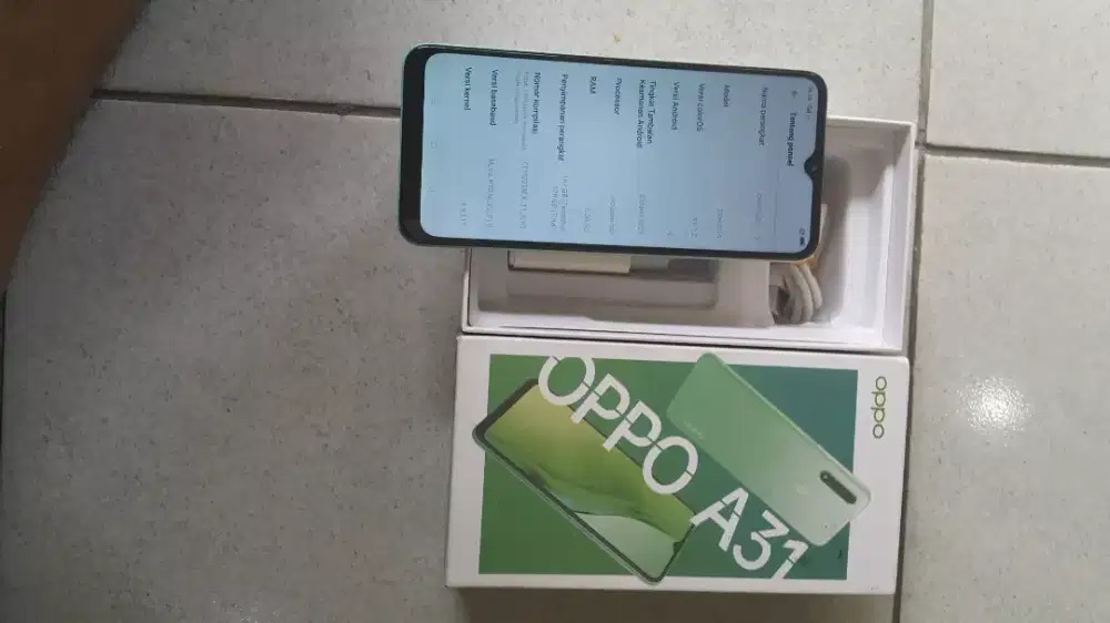 OPPO A31 Ram 6/128GB +fulset+ warna biru