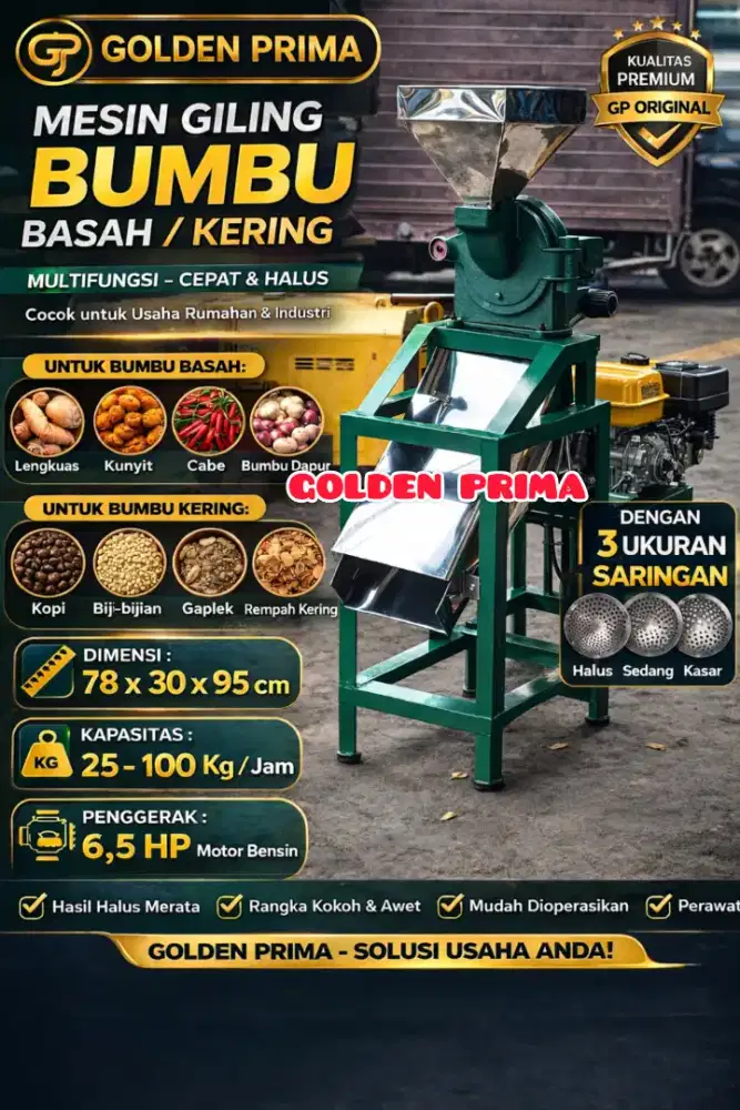 MESIN GILING KOPI / PENEPUNG BAHAN KERING GP