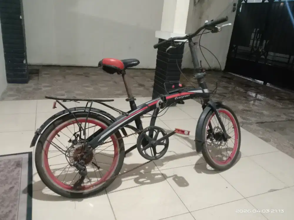 sepeda lipat merk evergreen 20